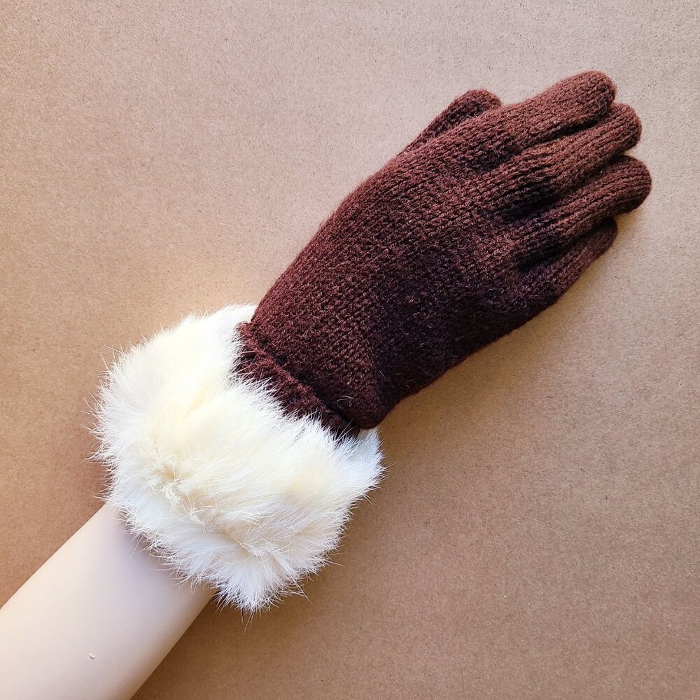 Vintage Fur Gloves